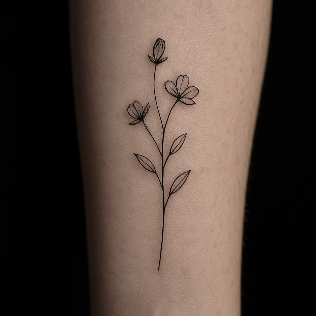 Floral Fine Line